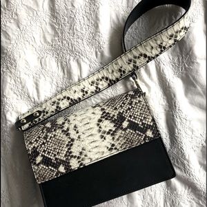 Animal Print Purse with extra thin shoulder strap 8.5” wide x 6.5” height